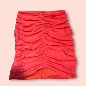 OHPOLLY RUCHED MINI SKIRT